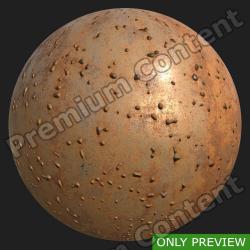 PBR Substance Material of Metal Rusty